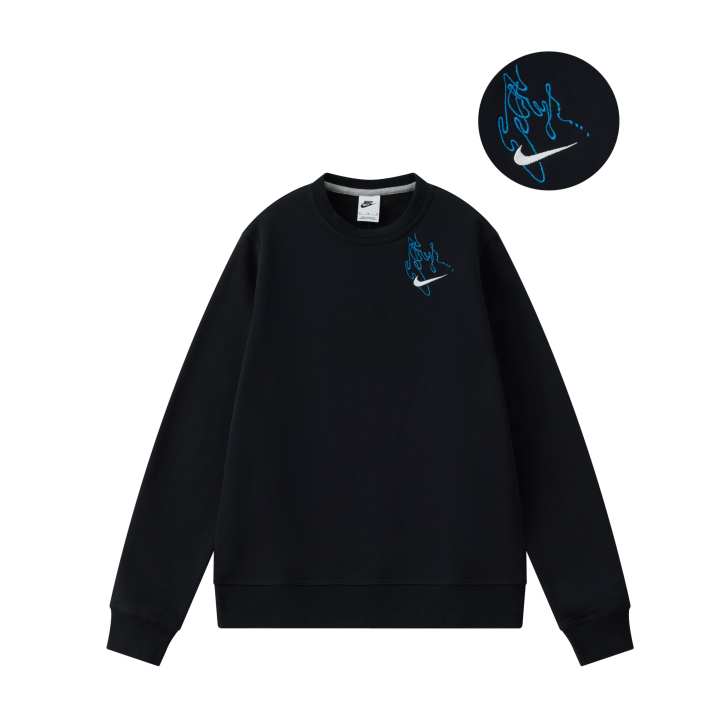 Nike Nike Sweatshirts Unisex Black Crew Neck Moderate Regular