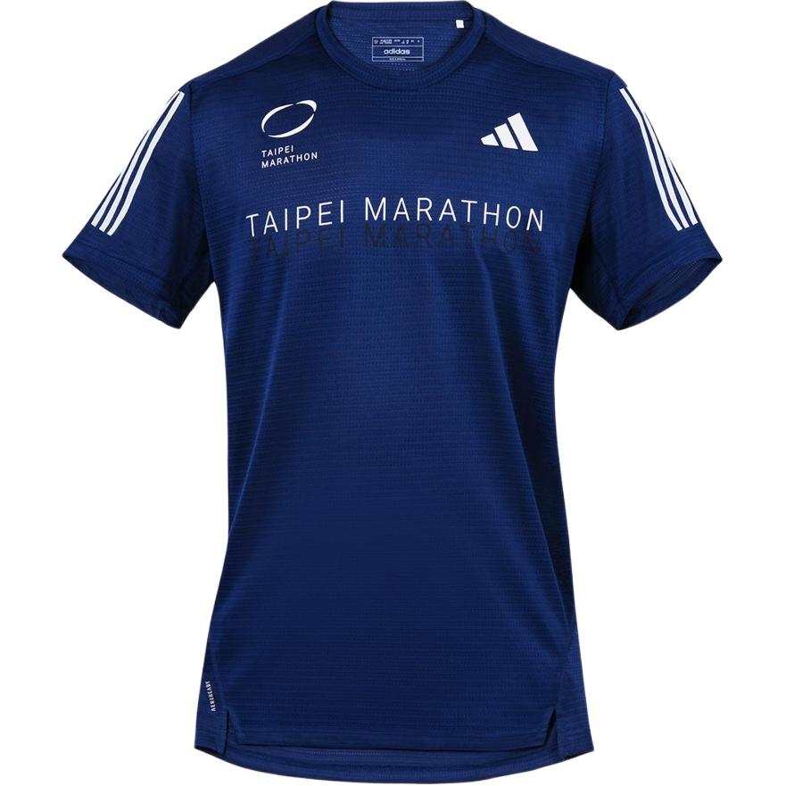 Adidas Adidas T Shirts Men's Blue Crew Neck Moderate