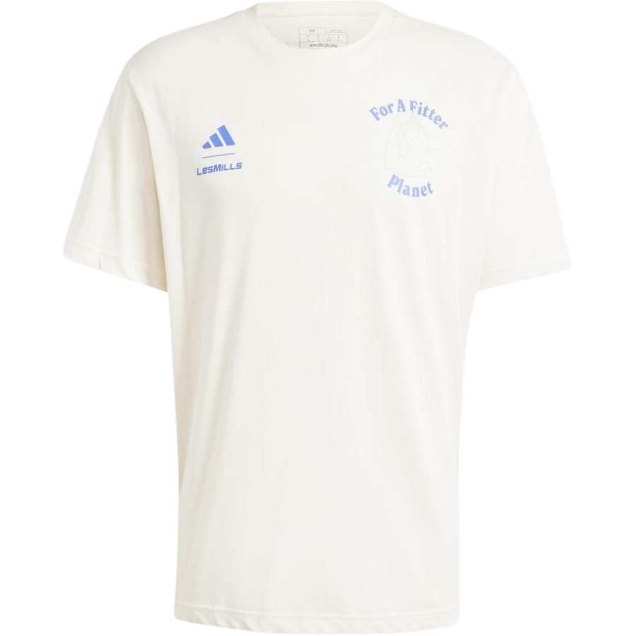 Adidas Adidas LES MILLS For A Fitter Planet T Shirt Men's Chalk White