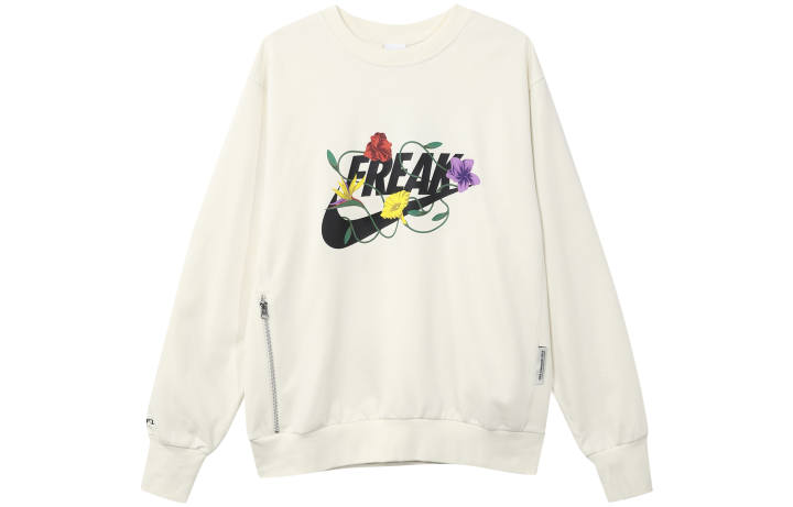 Nike Nike Sweatshirts Men's Ecru Crew Neck Moderate Regular