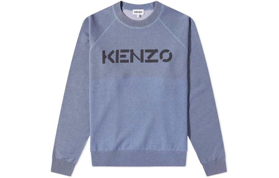 KENZO 【Previous Season】two-tone logo-print sweatshirt