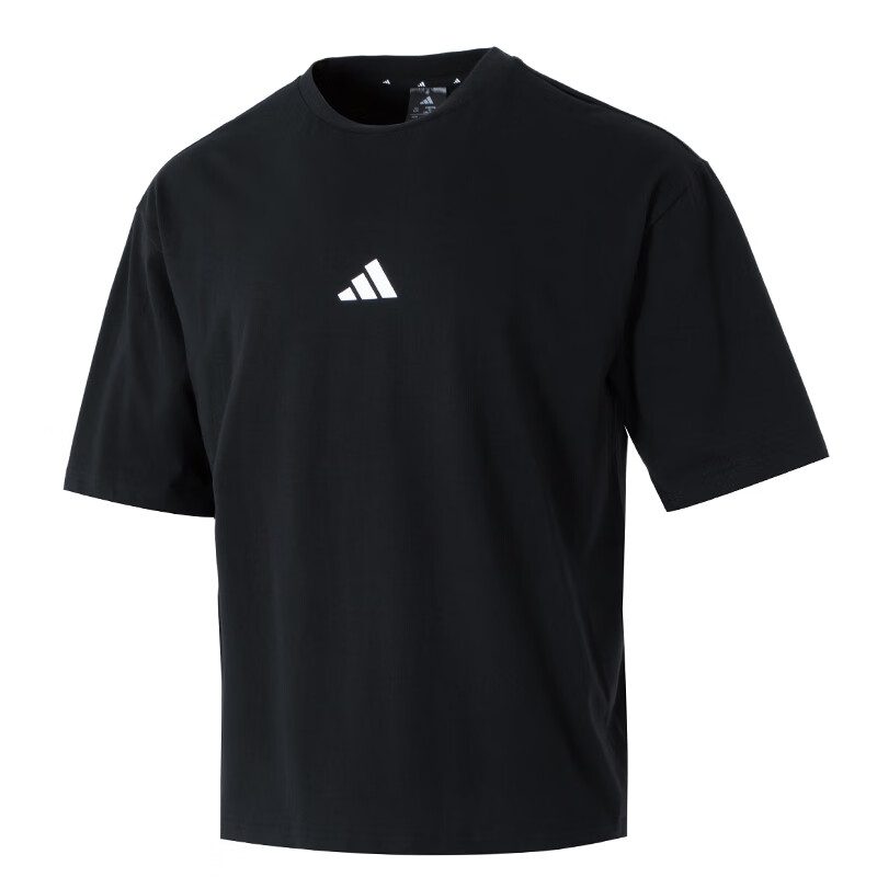 Adidas Adidas T Shirts Men's Black Crew Neck Moderate