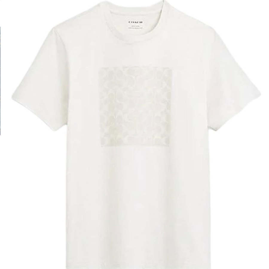 COACH COACH SS24 T Shirt Men's Gray White