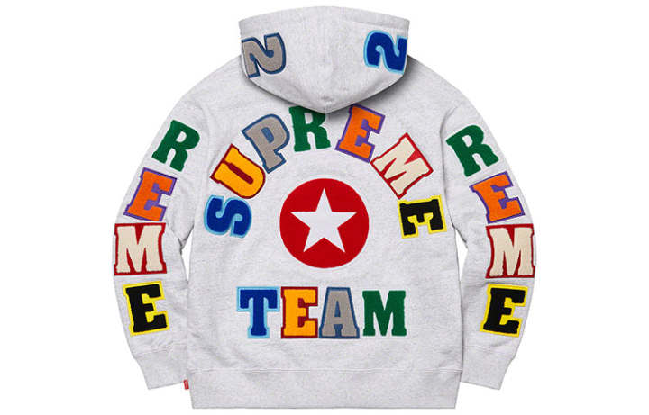 Supreme Supreme Team Chenille Hooded Sweatshirt