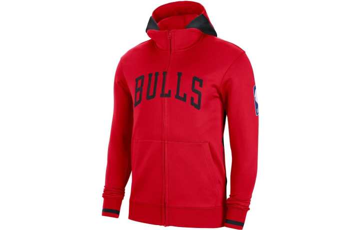 Nike Nike Nba Chicago Bulls Showtime Dri Fit Full Zip Hoodie