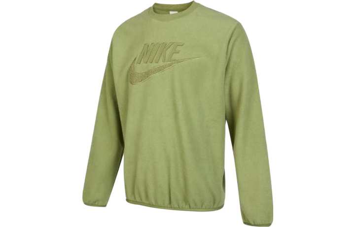 Nike Nike Sweatshirts Men's Green Crew Neck Thickened Other