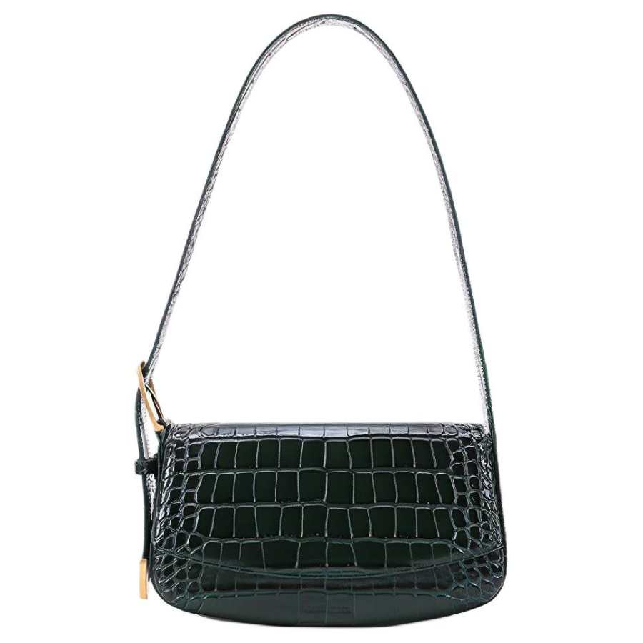 Balenciaga Cow Leather Handbag, Shoulder Bag Women's Dark Green