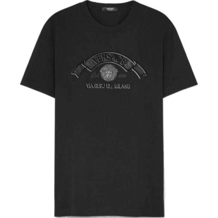 VERSACE Medusa Stamp 3D Crewneck T Shirt
