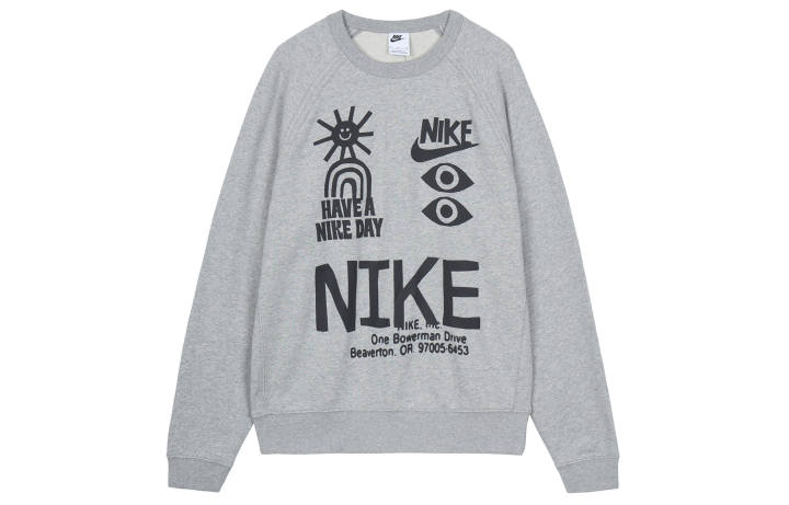 Nike Nike Sweatshirts Men's Gray Crew Neck Moderate Other