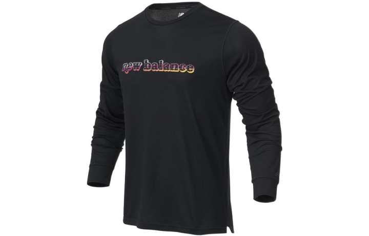 New Balance New Balance Sweatshirts Men's Black Crew Neck Moderate Regular
