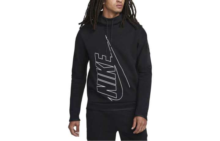 Nike Nike Sweatshirts Men's Black Hooded Moderate Other