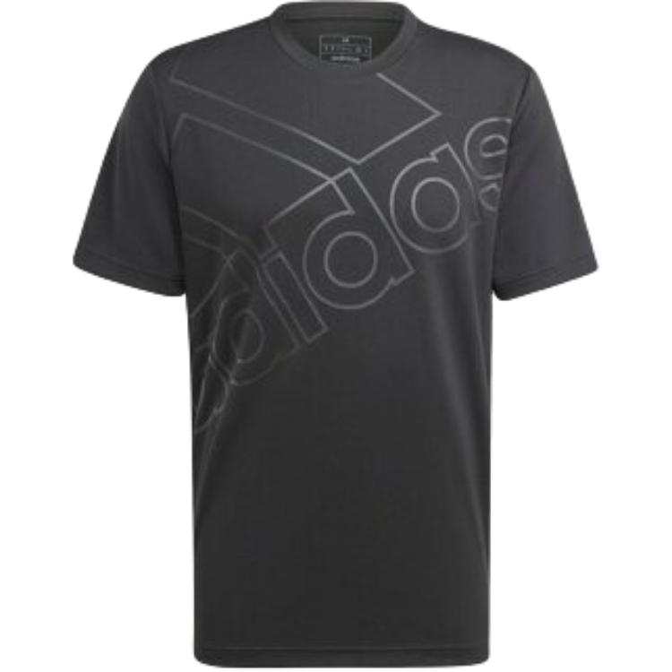 Adidas Adidas T Shirts Men's Black Crew Neck Moderate Straight Fit