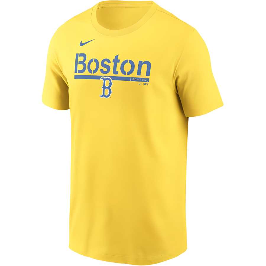 Nike Nike T Shirts Men's Gold Crew Neck Moderate Straight Fit