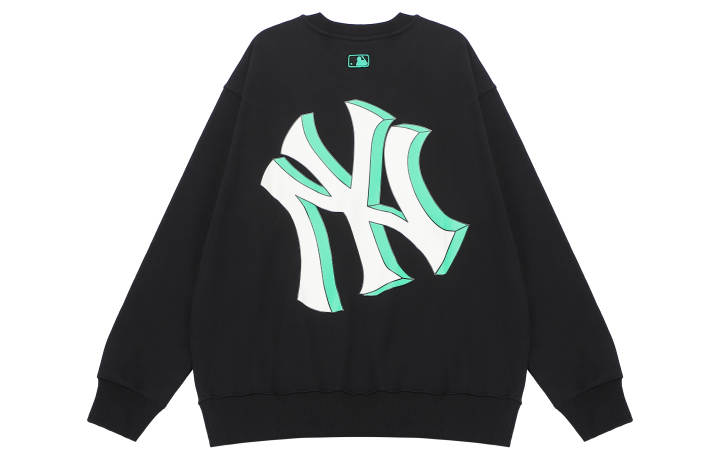 MLB MLB New York Yankees Sweatshirts Unisex Black Crew Neck Moderate Regular