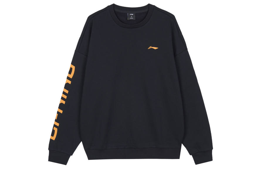 Li-Ning Li Ning Sweatshirts Unisex Black Crew Neck Moderate Other
