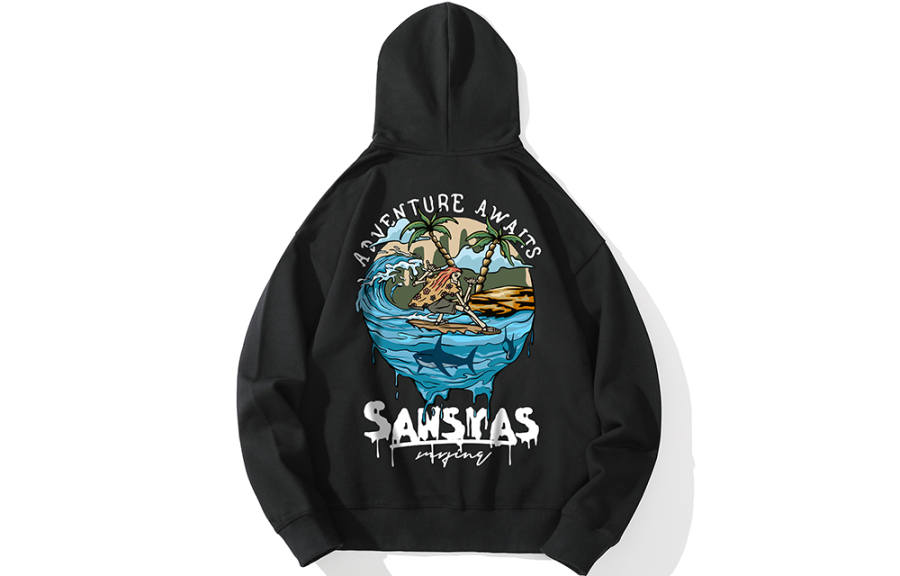 SANSYAS Sweatshirts Unisex Hooded Moderate Regular
