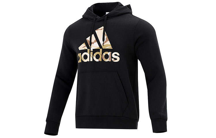 Adidas Adidas Sweatshirts Men's Black Hooded Moderate Regular