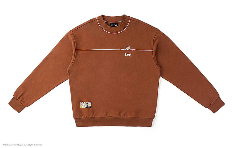 Lee Lee Sweatshirts Men's Brown Crew Neck Moderate Regular