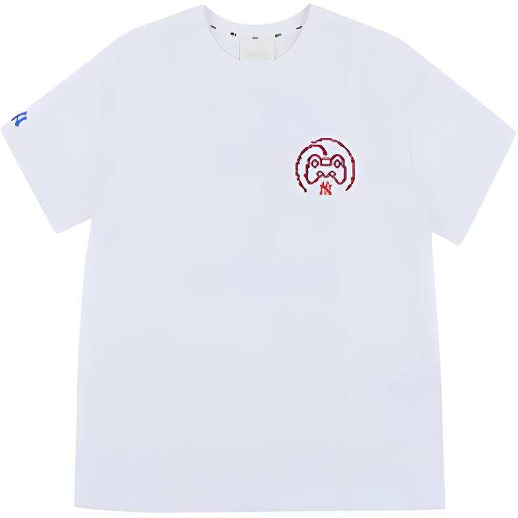 MLB New York Yankees T Shirts Unisex White Crew Neck Moderate