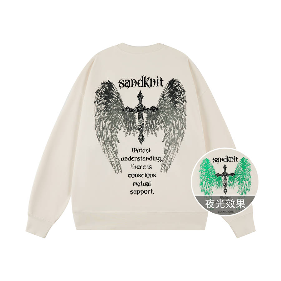 SandKnit Sweatshirts Unisex Crew Neck Moderate Regular