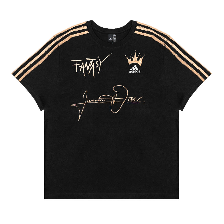 Adidas Adidas T Shirts Unisex Black Crew Neck Moderate Straight Fit