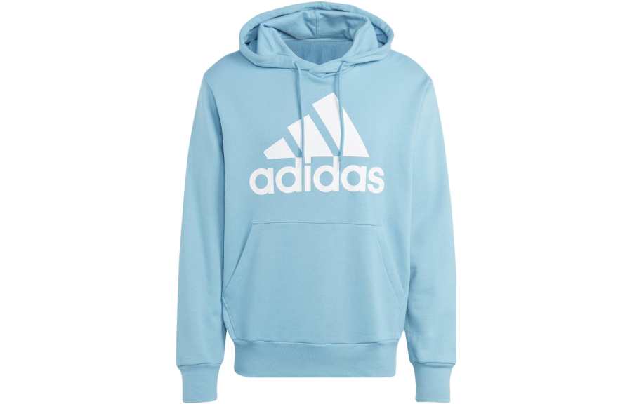 Adidas Adidas ESSENTIALS Sweatshirts Men's Blue Hooded Moderate Regular