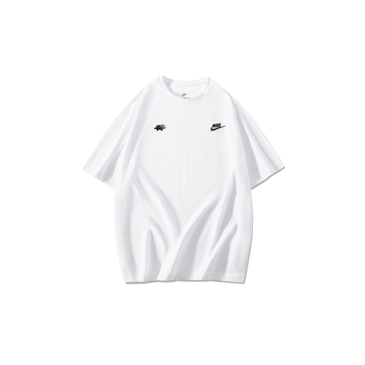 Nike Nike T Shirts Men's White Crew Neck Moderate Straight Fit