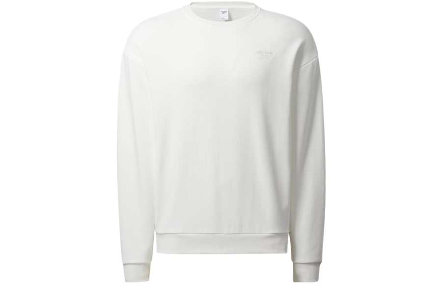 Reebok Sweatshirts Unisex Pink White Crew Neck Moderate Regular