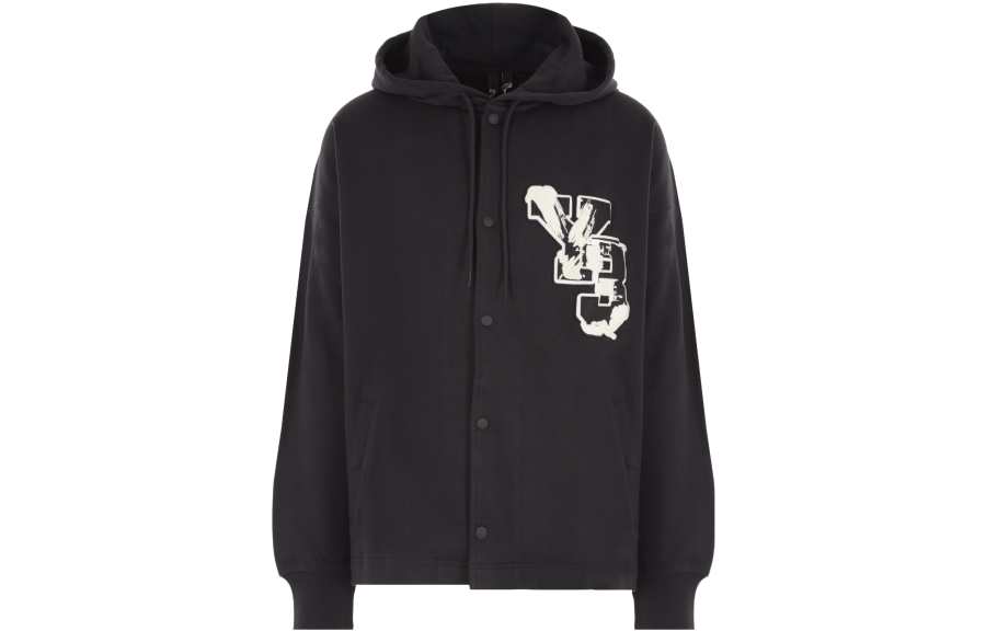 Y-3 Logo-patch Organic-cotton Hoodie