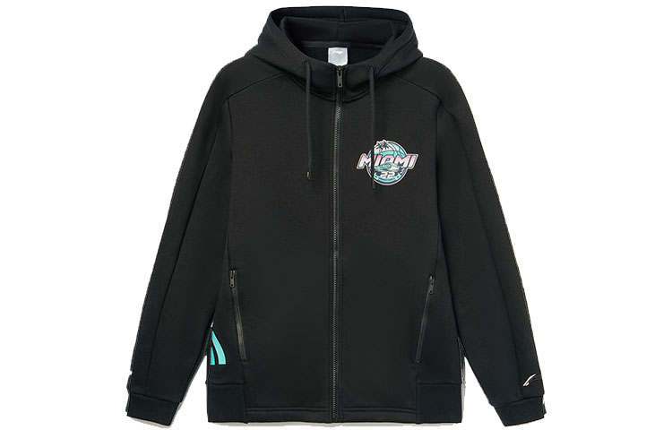 Li-Ning Li Ning Sports Basketball Collection Sweatshirts Men's Black Hooded Moderate Other