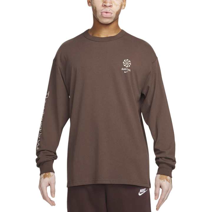 Nike Nike Drop Shoulder Sleeve T Shirt Men's Baroque Brown