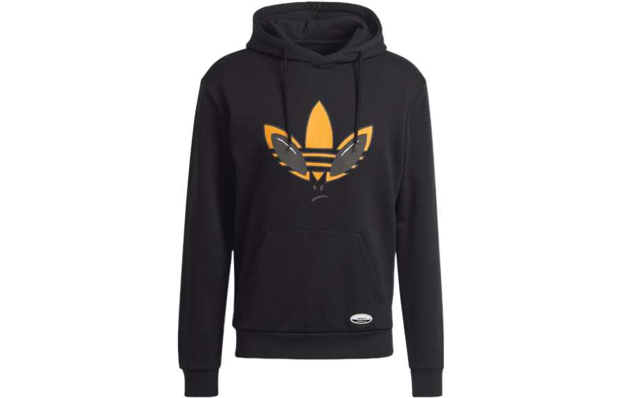 Adidas Originals Sweatshirts Men's Black Hooded Moderate Regular