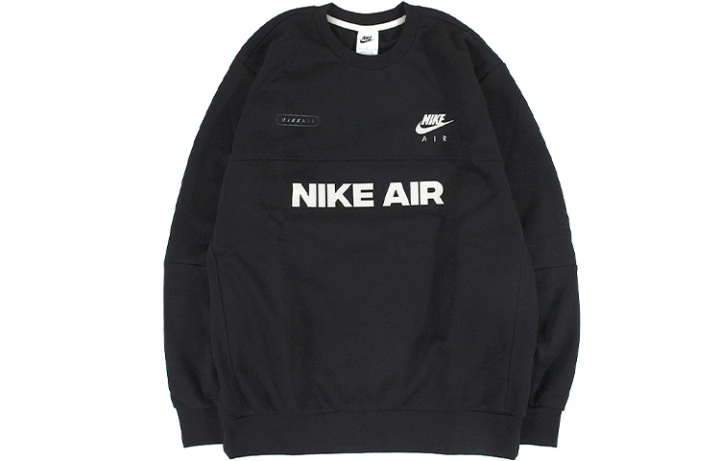 Nike Nike Sweatshirts Men's Black Crew Neck Moderate Regular