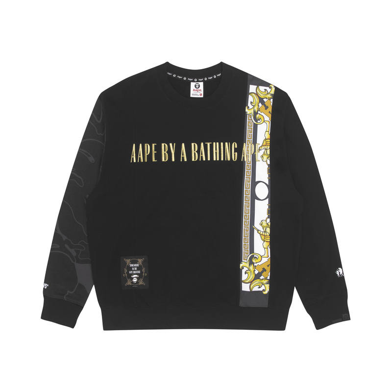 Aape Aape Graphic Embroidered-logo Sweatshirt