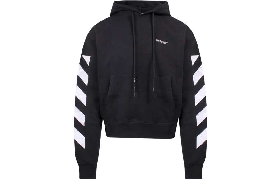 OFF-WHITE OFF WHITE Diagonal Helvetica Oversized Hoodie