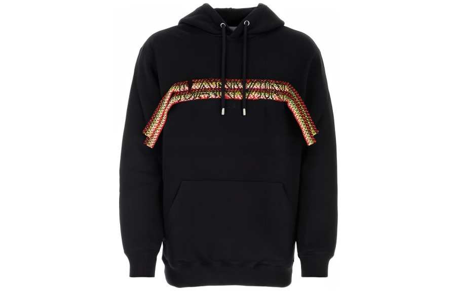 Lanvin Lanvin Logo Patch Drawstring Hoodie