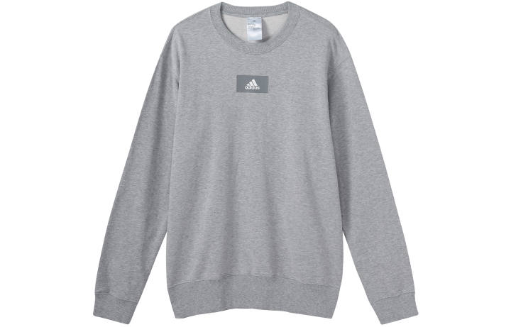 Adidas Adidas Sweatshirts Men's Gray Crew Neck Moderate Regular