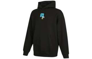 PUMA Sweatshirts Men's Black Hooded Moderate Regular