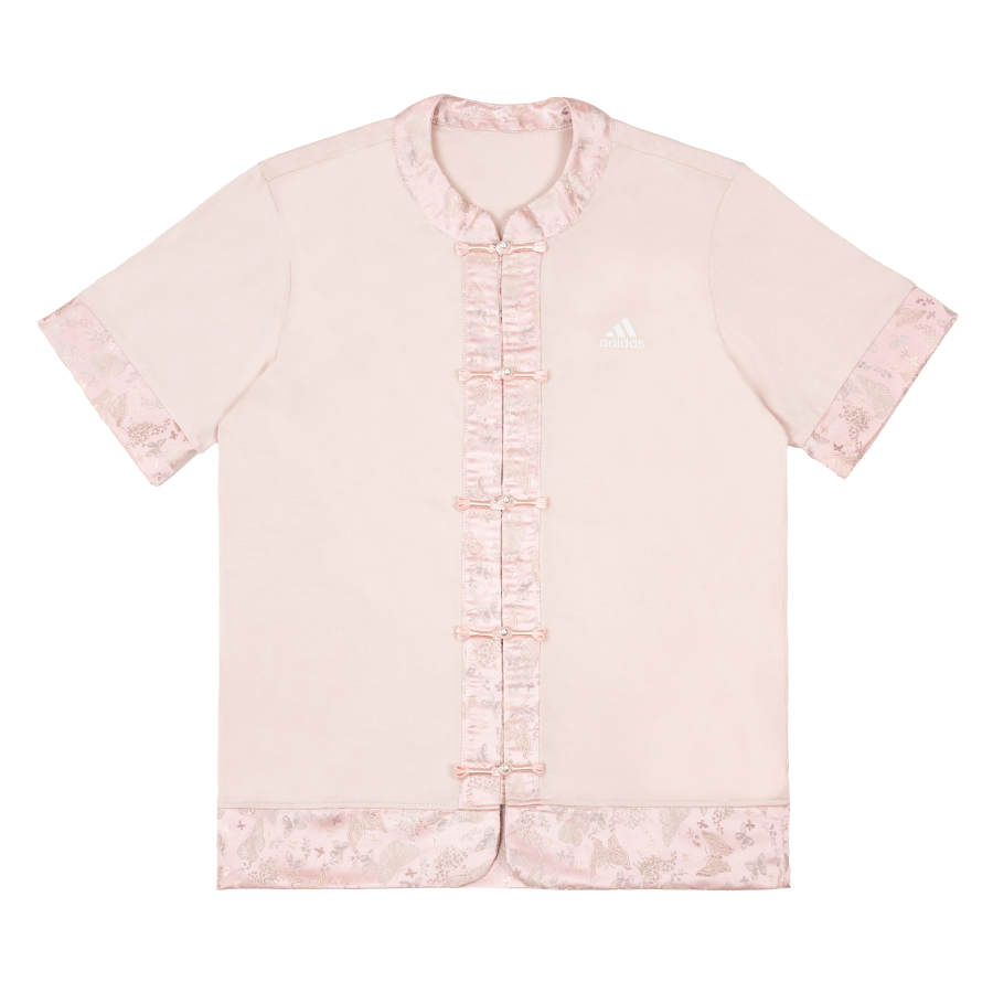Adidas Adidas T Shirts Unisex Pink Crew Neck Moderate Straight Fit