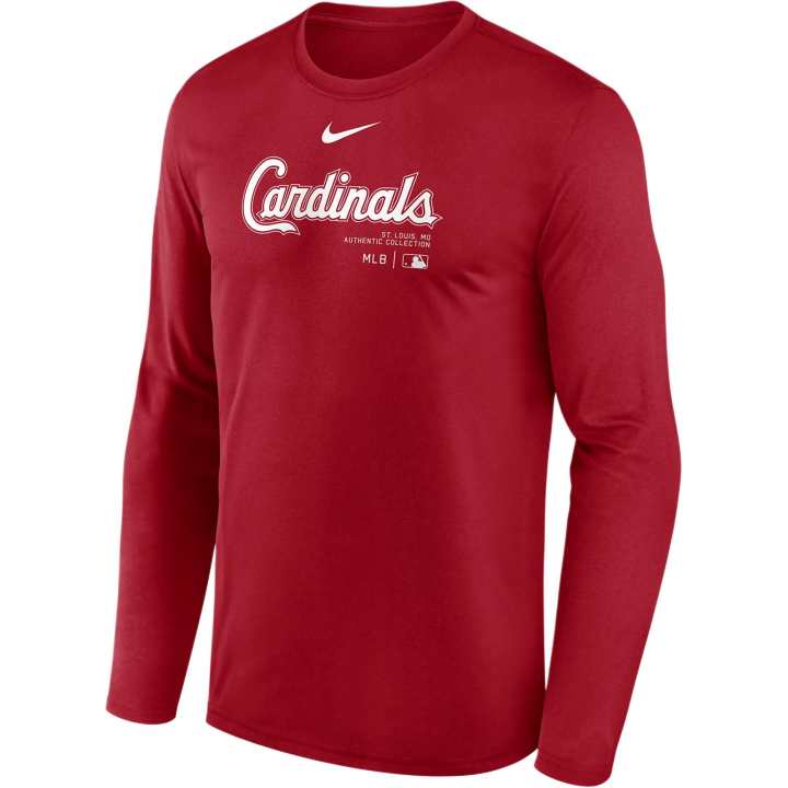 Nike Nike St. Louis Cardinals Authentic Collection Practice Men's Nike Dri-FIT Mlb Long-Sleeve T-Shirt