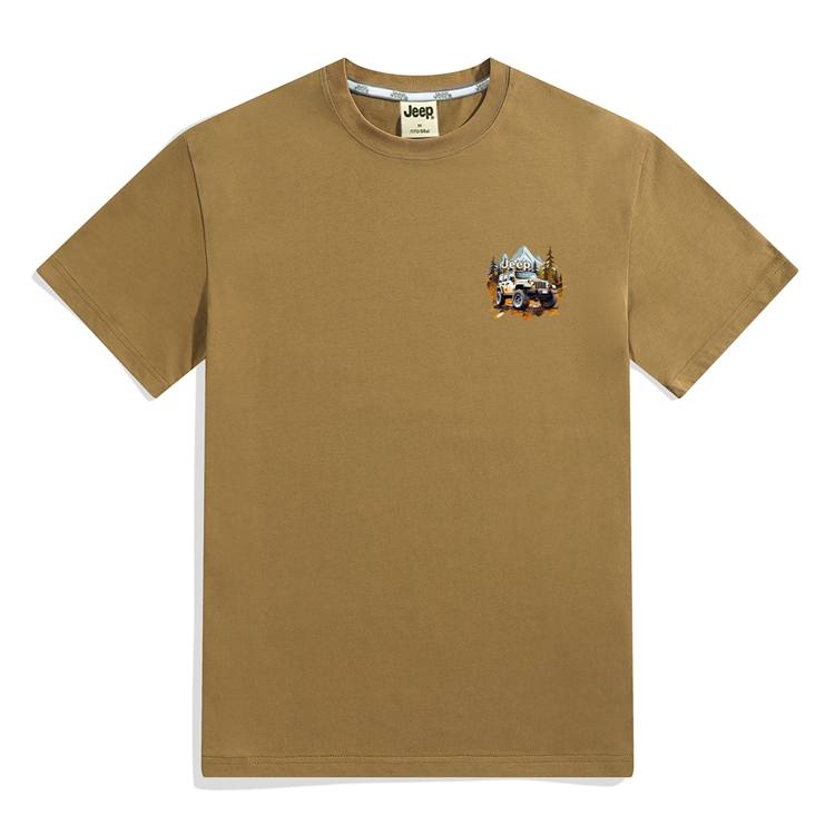 Jeep T Shirts Unisex Crew Neck Moderate Straight Fit