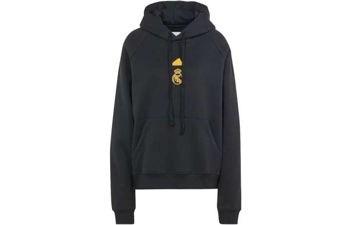 Adidas Adidas Real Madrid Sweatshirts Men's Black Hooded Moderate Regular