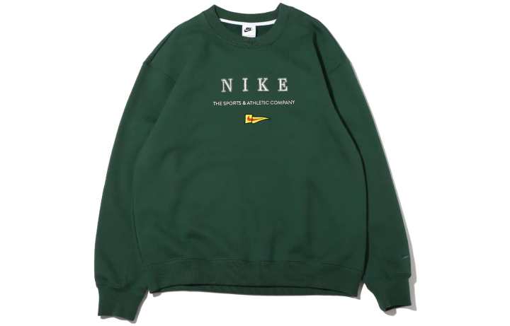 Nike Nike Sweatshirts Unisex Green Crew Neck Moderate Regular