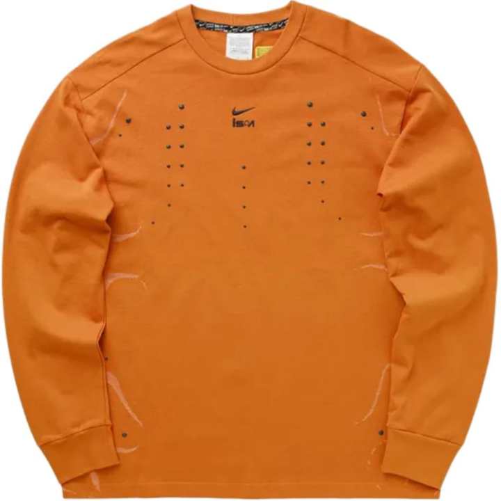 Nike Nike T Shirts Men's Orange Crew Neck