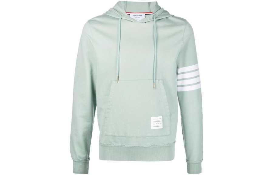 THOM BROWNE THOM BROWNE Sweatshirts Men's Green Hooded Moderate Regular