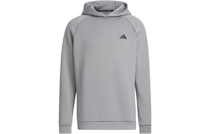 Adidas Adidas 3d Deboss Spacer Sleeve Hoodie Sweatshirt Men's Gray