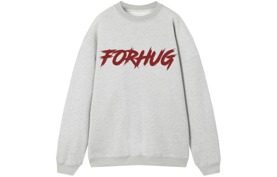 FORHUG Sweatshirts Unisex Crew Neck Moderate Regular