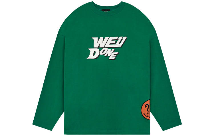 WE11DONE Sweatshirts Unisex Green Crew Neck Moderate Other