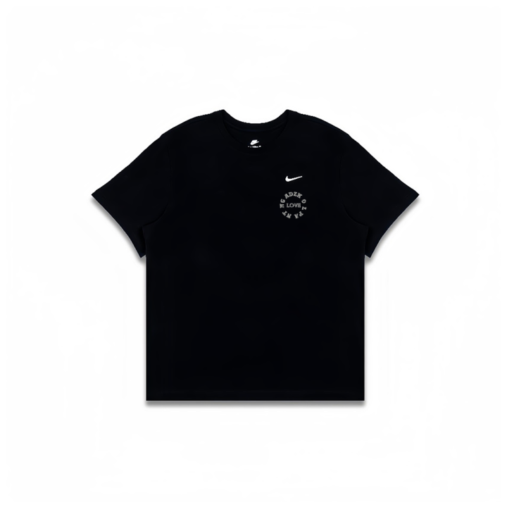 Nike Nike T Shirts Men's Black Crew Neck Moderate Straight Fit