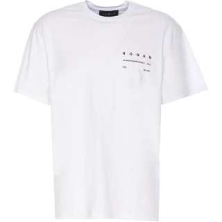 HOGAN Logo Printed Crewneck T Shirt